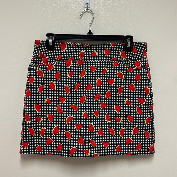 Attyre Dresses & Skirts - Attyre Watermelon Gingham Skort